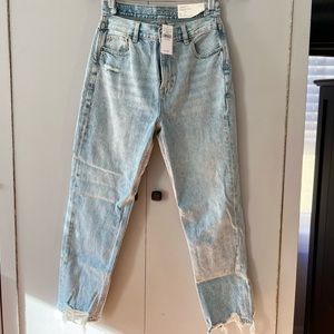 American Eagle Acid Wash Mom Jeans